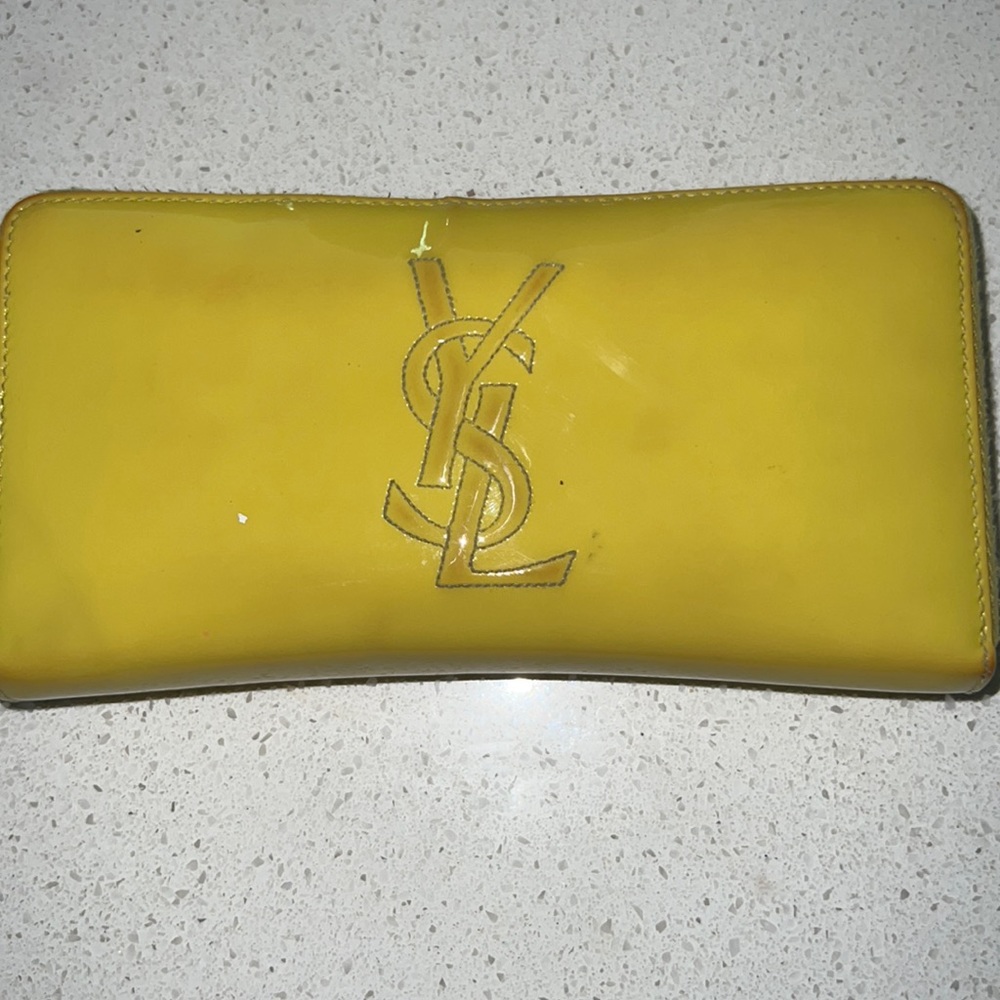 Ysl patent leather wallet